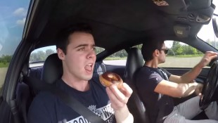 Eating Donuts While Doing Donuts in a Porsche