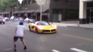 LaFerrari Powerslides on the Streets of Beverly Hills