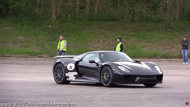 The Sights and Sounds of a Porsche 918 Spyder on a Runway