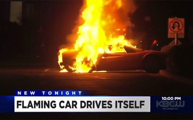 A Ferrari Killed Itself, Then Saved Everybody from Impending Doom