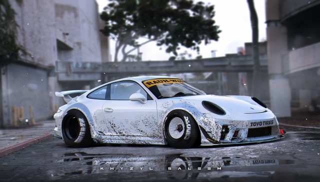 Widebody, Missile Prepped 991 GT3 Rendering. Yes You Read that Right.