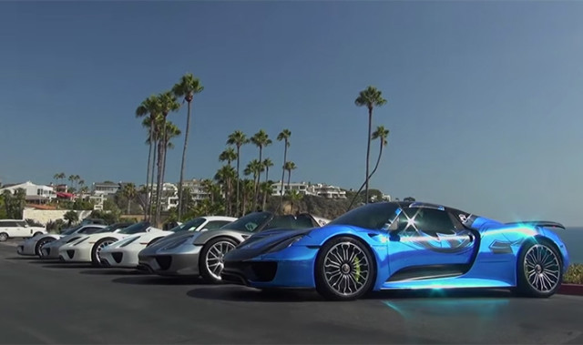 Six Porsche 918 Spyders Together is the Rarest of Rare Moments