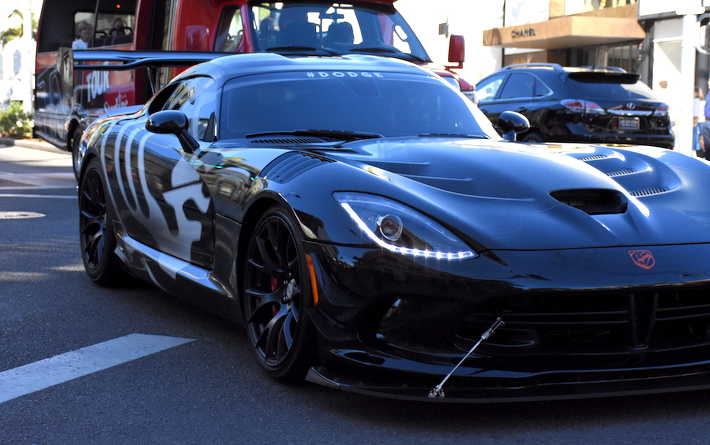 Kylo Ren inspired Dodge Viper ACR.