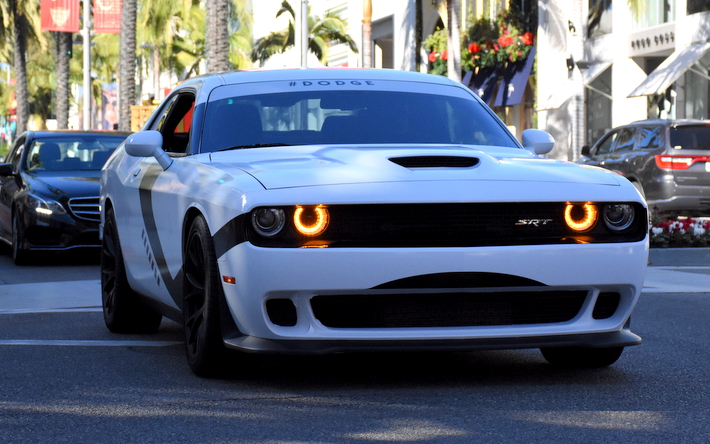 First Order Stormtrooper inspired Dodge Challenger Hellcat.