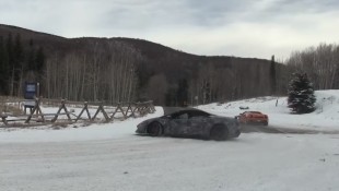 Lamborghinis + Snow = Fun