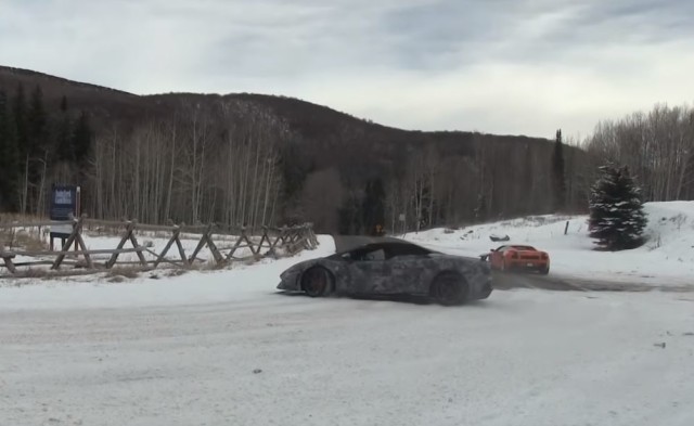 Lamborghinis + Snow = Fun