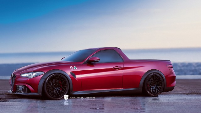 Alfa Romeo Guilia Re-imagined as an El Camino Successor