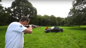 Clay Pigeon Shooting with a Porsche 911 Targa