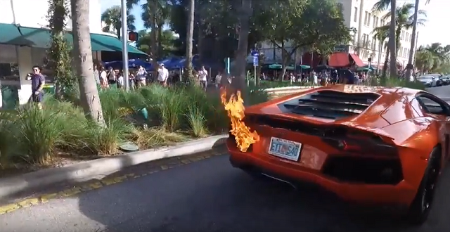 This Lamborghini Spits Flames, Then Someone (Probably) Kisses Their Job Goodbye