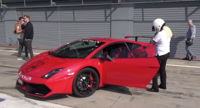Gallardo Granny Will Smoke Your Ass on the Track