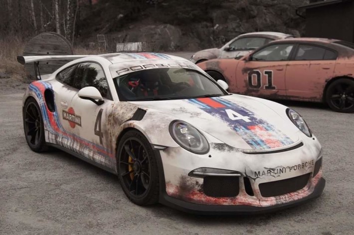991 GT3 RS Beater Martini Racing Replica Wrap Fools the Best