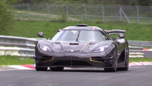 Koenigsegg One:1 on the Nürburgring Looks Like Scene from Star Wars