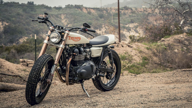 Mike Zehner’s Flat Track Inspired Triumph Bonneville by Mule Motorcycles