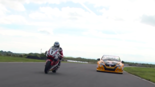 Video: Race Car vs. Race Bike Around The Isle of Man