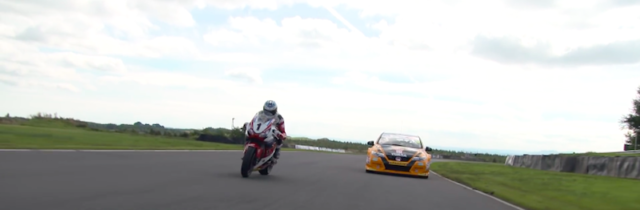 Video: Race Car vs. Race Bike Around The Isle of Man