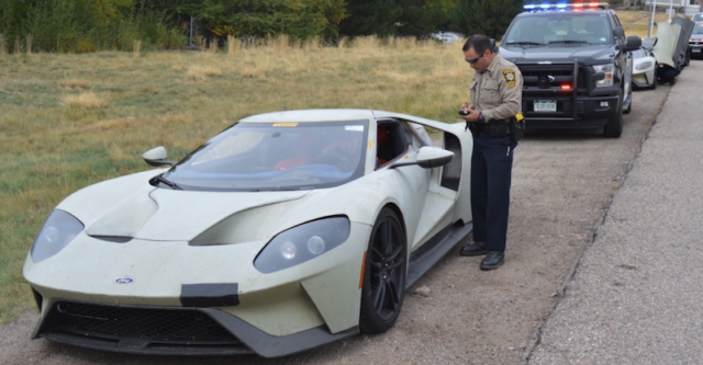 Not one, but Three Ford GT Test Mules Pulled Over in Colorado!