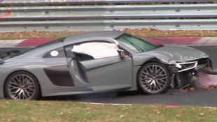 Cry as You Watch This Audi R8 Crash at the Nurburgring!