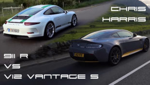Battle of the Three Pedal Kings: Porsche 911 R vs Aston Martin V12 Vantage S