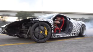6speedonline.com Ferrari 458 liberty walk crash donuts burnout drift