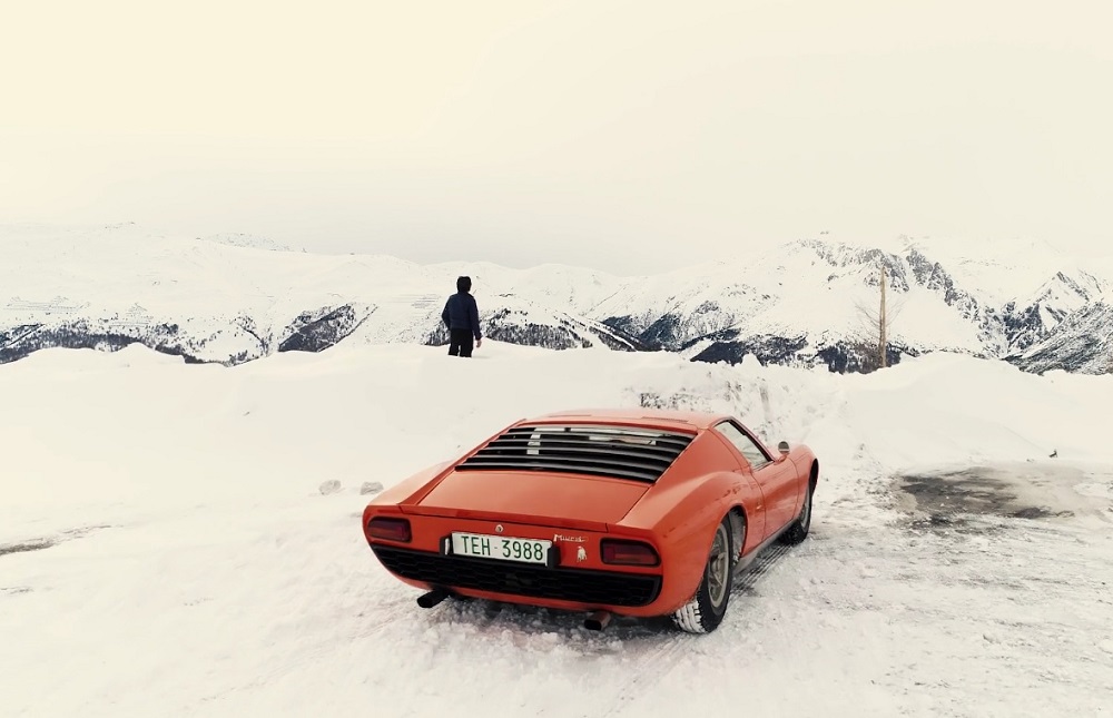 6SpeedOnline.com Lamborghini Miura snow drift winter's tale