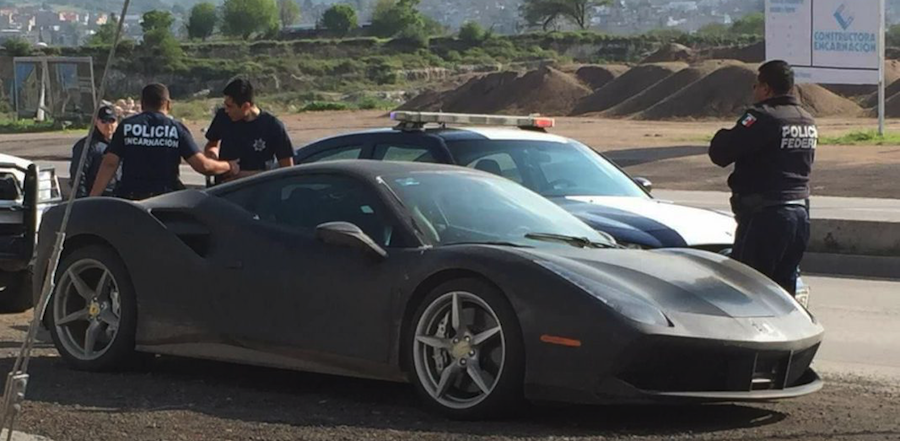 6SpeedOnline.com Ferrari 488 Stolen Mexico Painted Found Police