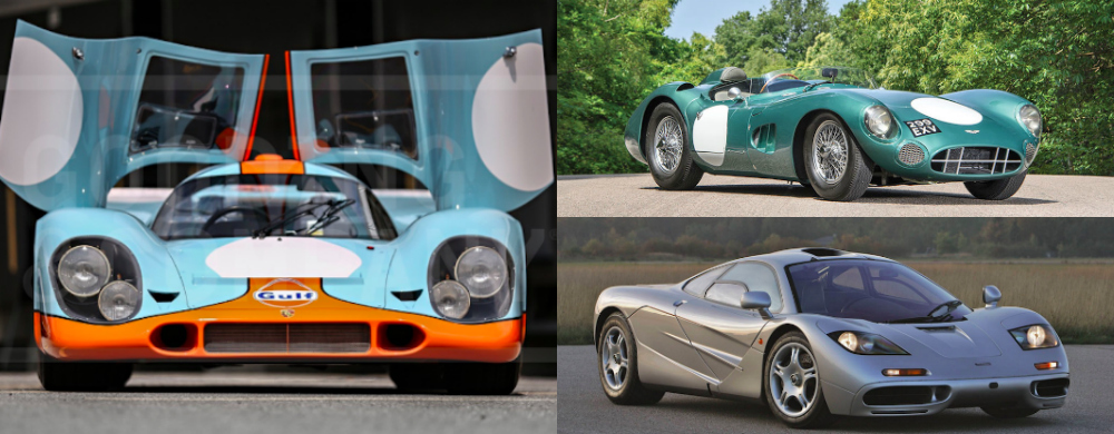 6SpeedOnline.com Monterrey Pebble Beach Porsche 917 McLaren F1 Aston Martin DBR1