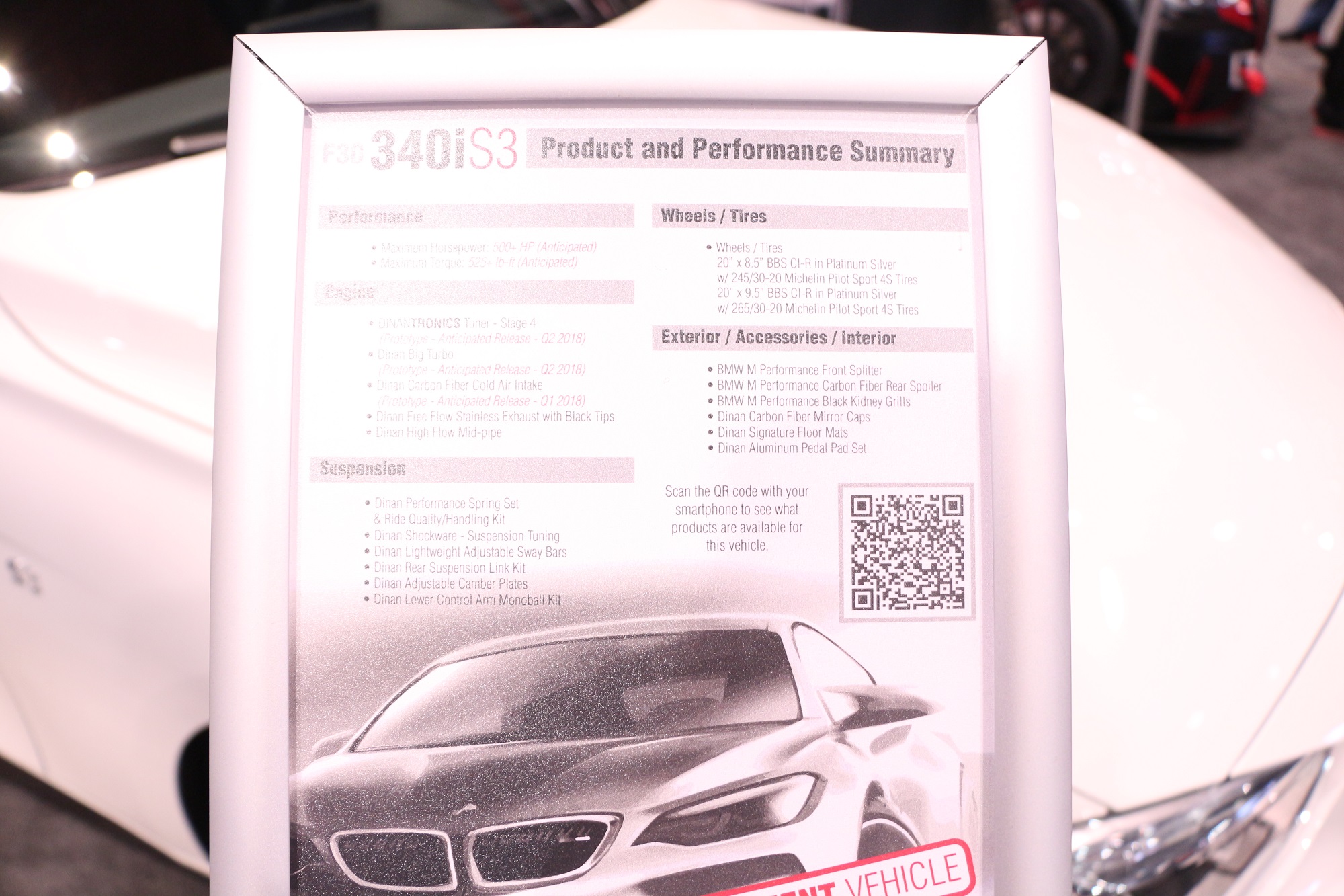 6SpeedOnline.com BMW Dinan 340i S3 SEMA 2017 3D Printed