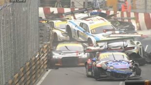 Macau Grand Prix Pile-Up Crash