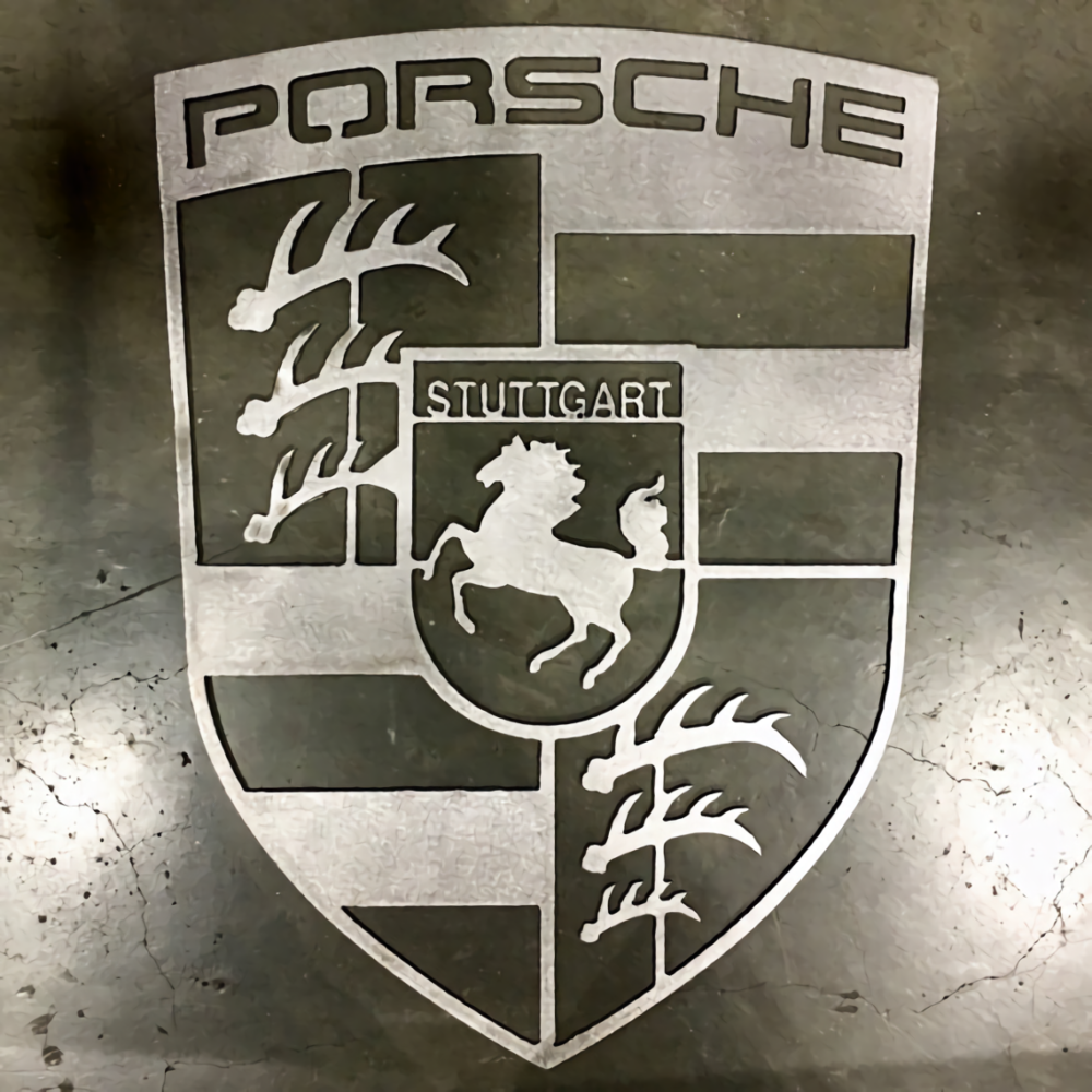 Porsche Metal Wall Sign