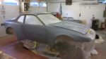 Porsche 944 race car in primer