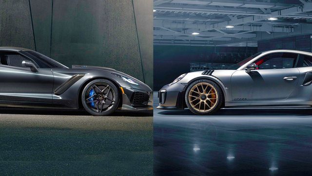 Daily Slideshow: When Titans Collide: The GT2 RS vs. the 2019 ZR1
