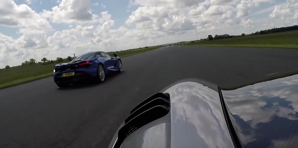 Porsche 911 GT2 RS vs. McLaren 720S Drag Race