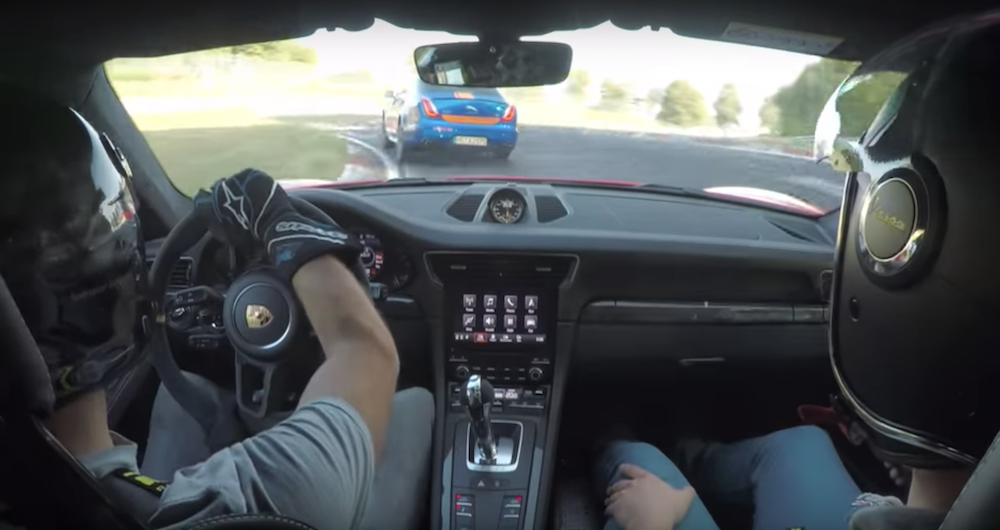 Porsche 911 GT3 RS at the Nürburgring. 