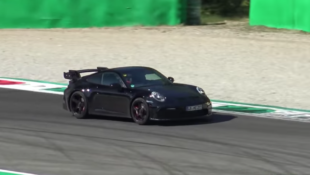 Porsche 992 GT3 testing at Monza.