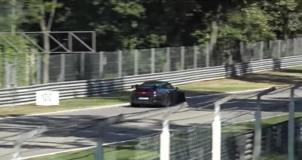 Porsche 992 GT3 testing at Monza.