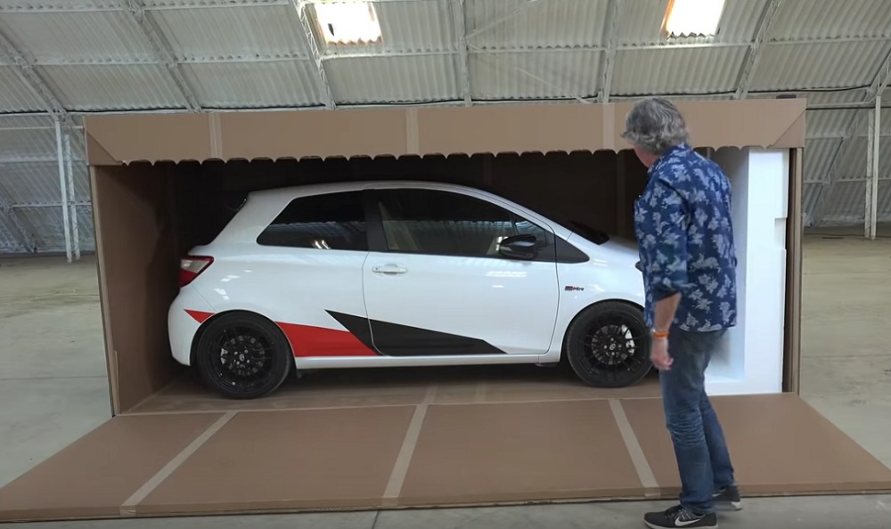 Jame May Unboxes a Toyota Yaris GRMN 6SpeedOnline.com