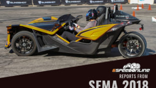 Polaris Slingshot Drift Experience SEMA 2018 6SpeedOnline.com
