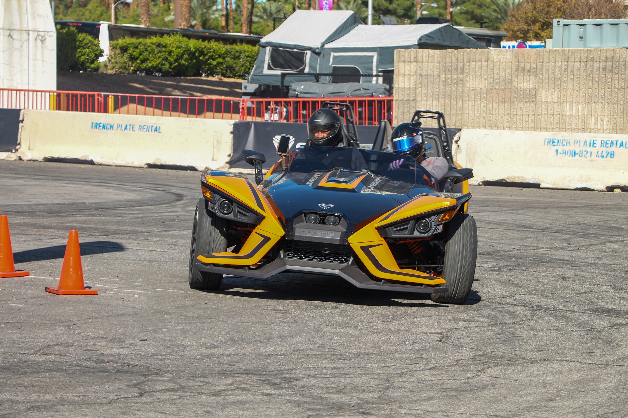 Polaris Slingshot Drift Experience SEMA 2018 6SpeedOnline.com
