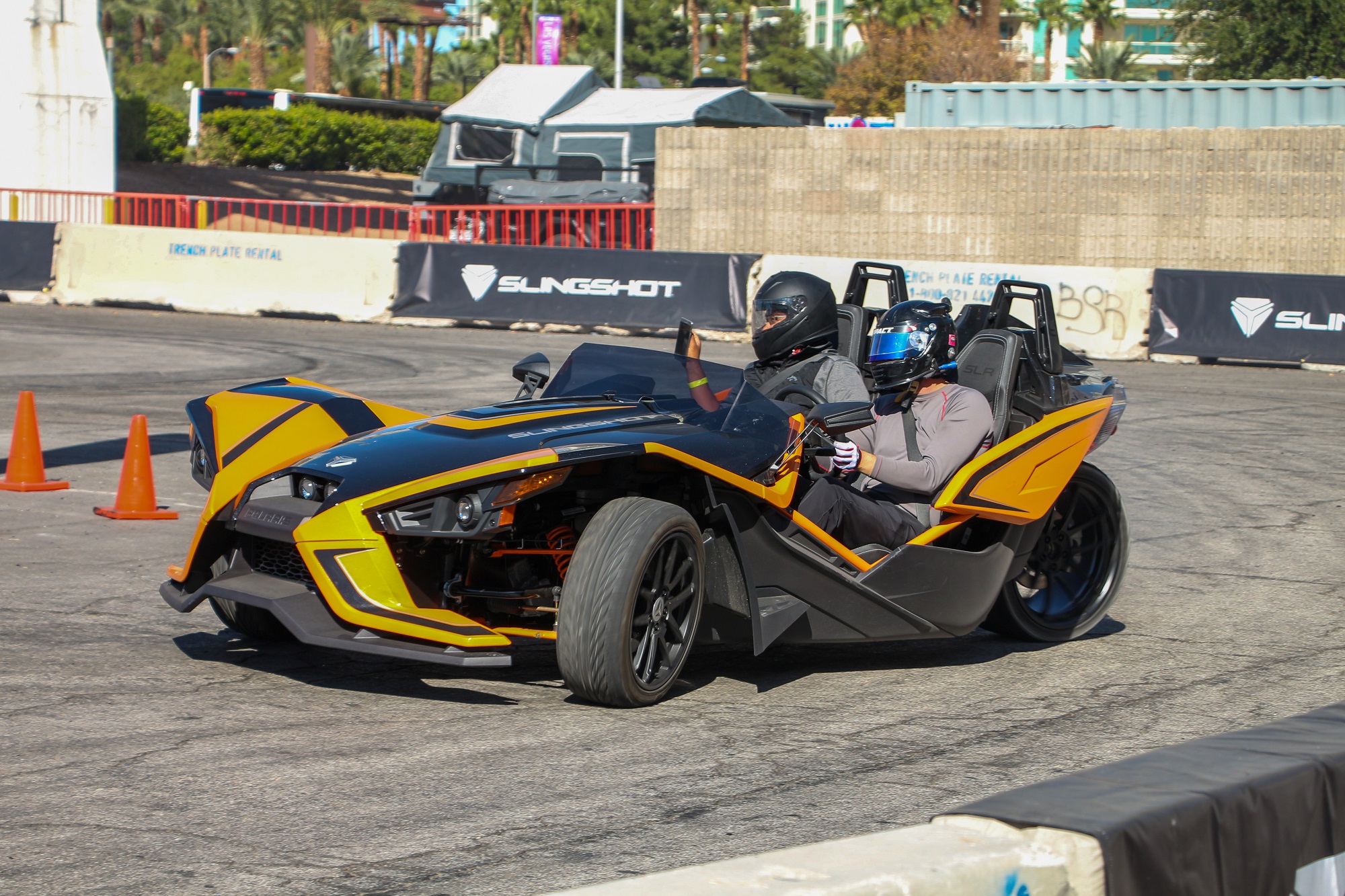 Polaris Slingshot Drift Experience SEMA 2018 6SpeedOnline.com