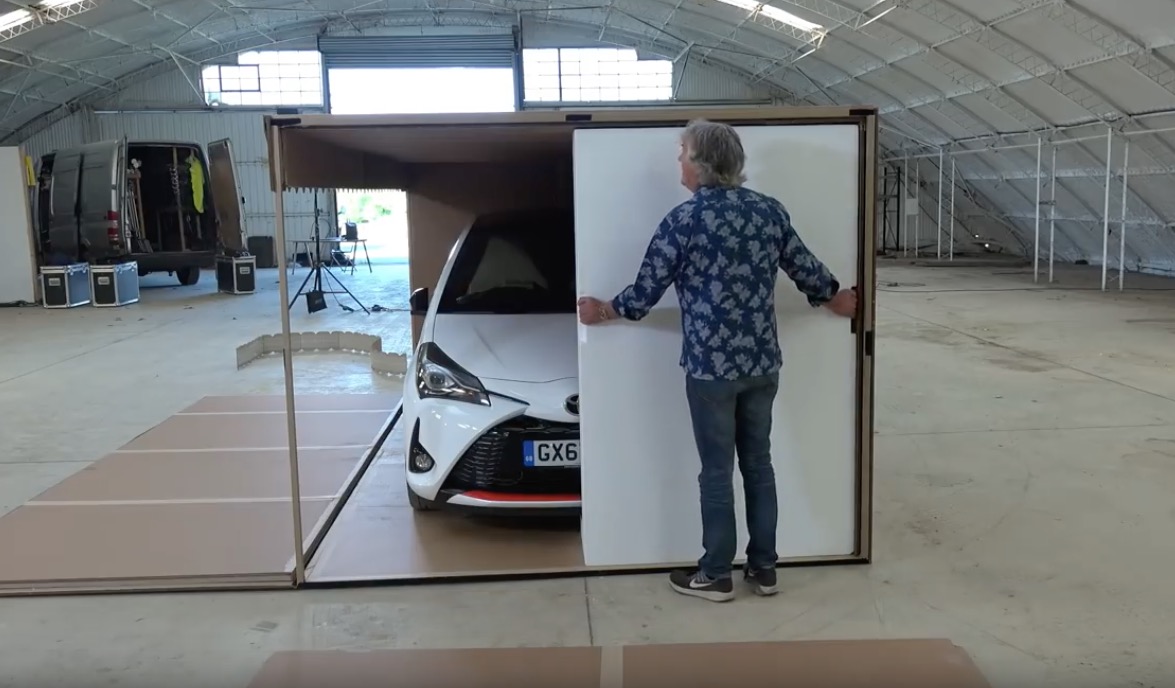  James May takes his sweet time unboxing a car.
