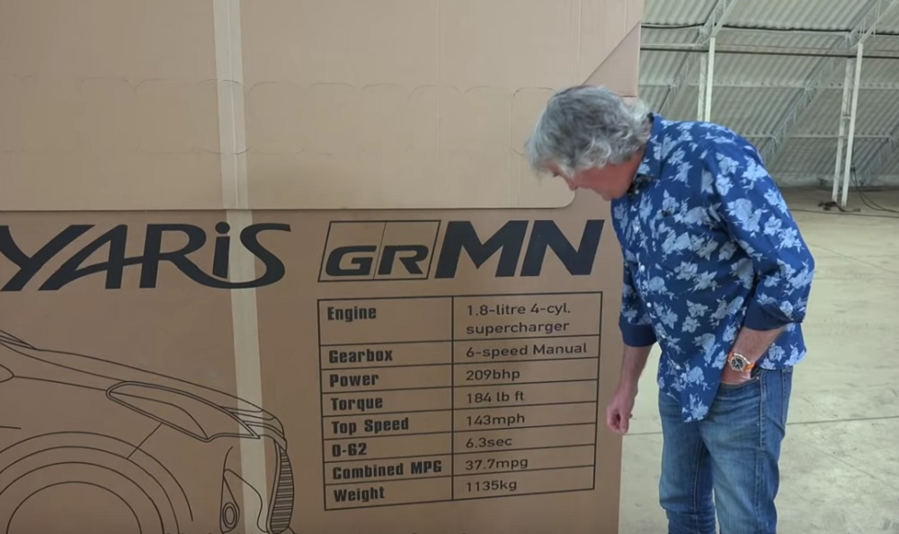 Jame May Unboxes a Toyota Yaris GRMN 6SpeedOnline.com