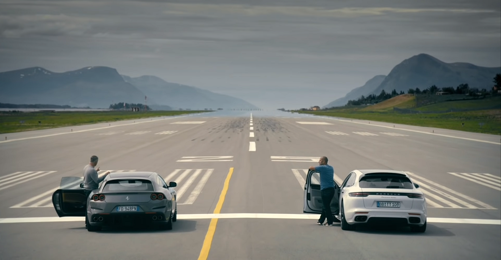 6speedonline.com Ferrari GTC4Lusso and Porsche Panamera Turbo Sport Turismo Late Braking Challenge