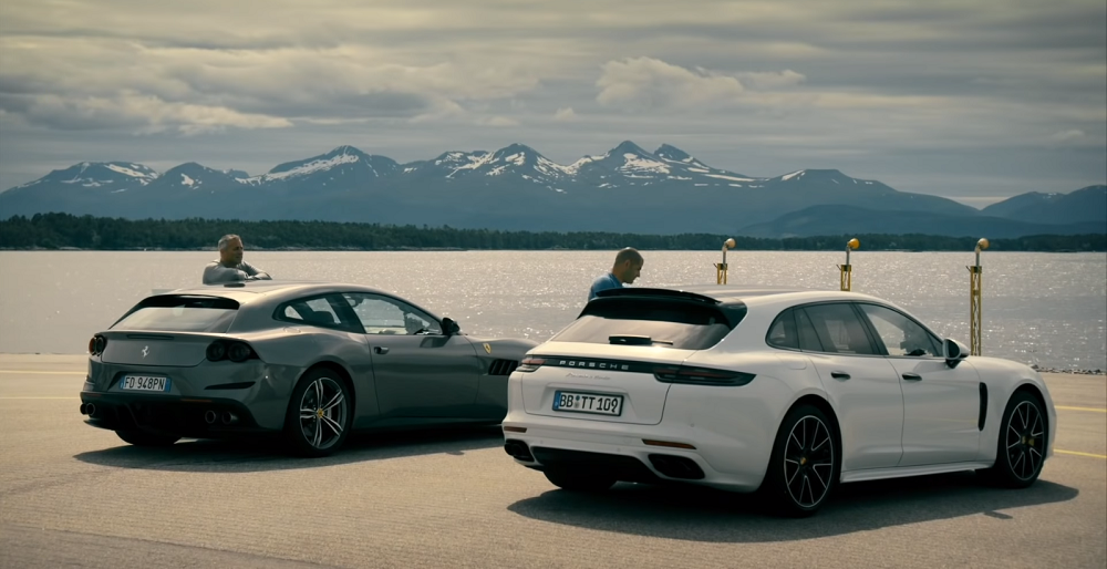 6speedonline.com Ferrari GTC4Lusso and Porsche Panamera Turbo Sport Turismo Late Braking Challenge