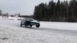Mk 4 Toyota Supra Ice Drifting