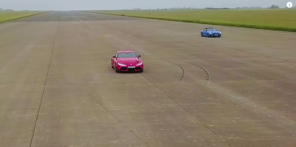 Drag Race BMW Z4 Toyota Supra