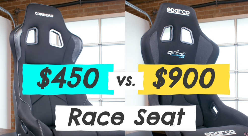 photo of $450 Racing Seat v. $900 Racing Seat image