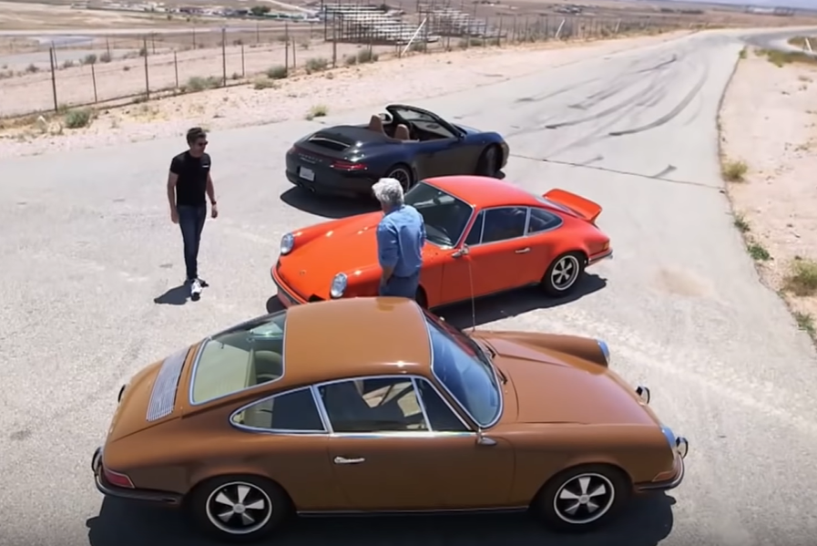 Patrick Dempsey, Jay Leno Burn Rubber in a Couple of RS 911s
