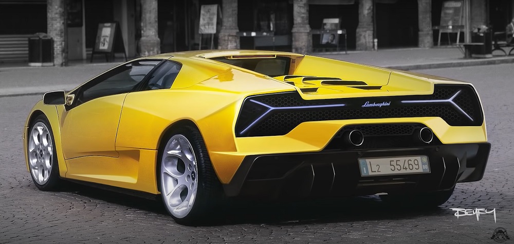 photo of Talented Artist Gives Lamborghini Diablo a Modern Makeover image
