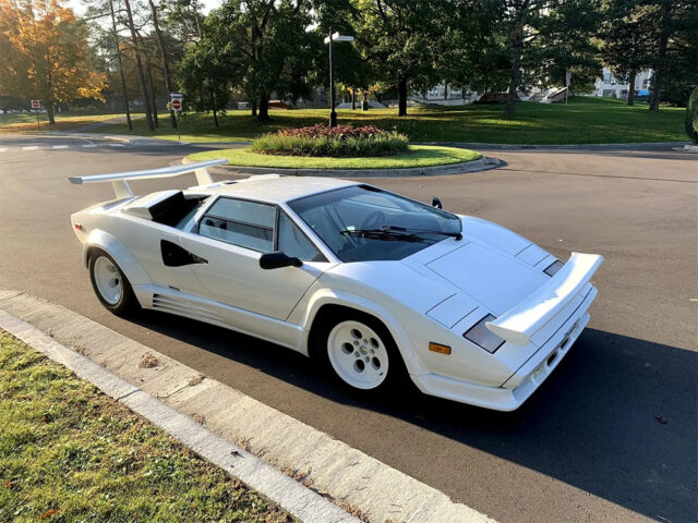 White 1988 1988.5 Lamborghini Countach Quatrrovalvole for sale bring a trailer