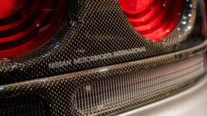 Nissan Motorsports logo on Carbon Fiber R33